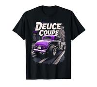 32 Deuce Coupe City Street 3 Window Deuce Coupe Hot Rod T-Shirt