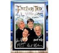 (32) Father Ted Tv Show Cast Signed Framed Autograph Signature A4 (21 X 297 CM) Art Work Wall Art Display (REPRINT) #####