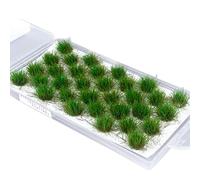 32 Grass Mat Model Building Static Grass Tufts Miniature Decorative Model Making Lawn Static Grass Tufts Model Making Grass Decoration for Diorama Miniature (Spring, Summer, Autumn, Winter) (Summer)