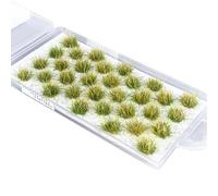 32 Grass Mat Model Building Static Grass Tufts Miniature Decorative Model Making Lawn Static Grass Tufts Model Making Grass Decoration for Diorama Miniature (Spring, Summer, Autumn, Winter) (Winter)