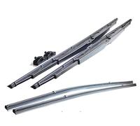 32" Heavy Duty Windshield Wiper Blade Pair with Wide Saddle Mount for Motorhome, Recreational Vehicle RV and bus with 2 Rubber Refills (Set of 2 Wipers and 2 Refills) RW32SM-2R