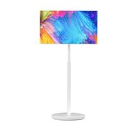 32 Inch 4K UHD Portable Monitor with Touch Screen, 8+256GB Storage, Android 13, Built-in 4K Camera, Up to 7 Hours Battery Life, Portable TV on Wheels