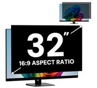 32 Inch Computer Monitor Privacy Screen Filter for 16:9 Aspect Ratio Monitor, Removable Computer Screen Privacy Shield and 32 Inch Anti Blue Light Glare Filter