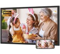 32-Inch FHD 64GB Extra Large Digital Picture Frame - 1920x1080 IPS 1080P Digital Photo Frame, Remote Control, Sync Smartphone Screen, Share Photos Videos via App Email, for Mom Dad
