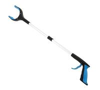 32 Inch Foldable Gripper Extender Hand Tools Litter Reachers Pickers Collapsible Garbage Grabber Pick Up for Tall Users(Blue)
