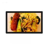 32-inch high-definition IPS wall-mounted digital photo frame/building advertising machine, 1080P full HD video playback, dual-purpose for commercial display/home decoration(Color:Black)