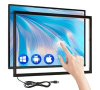 32 Inch Infrared Touch Frame 20 Points IR Touchscreen Panel with USB Infrared Touch Screen Overlay Suitable for Touch Monitor TV Frame, Touch Whiteboard Digital Signage, Kiosk, Automation Retailer