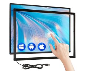 32 Inch Infrared Touch Frame 20 Points IR Touchscreen Panel with USB Infrared Touch Screen Overlay Suitable for Touch Monitor TV Frame, Touch Whiteboard Digital Signage, Kiosk, Automation Retailer