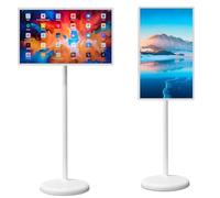 32-Inch Portable Touchscreen Smart TV, 1080p HD Display, 360° Rotating, Remote Control, 13MP Webcam, 15000mAh Battery, 10 Hours Operation, Ideal for Home Use