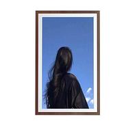 32-inch Smart Digital Photo Frame, Automatically Adjusts The Display Direction, and Is Easy To Operate Via Mobile Phone Transmission (Red Wood Color 32 Inches)