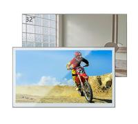 32 Inch Smart Mirror TV, 4K UHD Waterproof LED TV for Bathrooms and Hotels | Android OS Televsion DVB-T/T2/S/C, with Bluetooth & Wi-Fi, Magic Remote with Voice Control