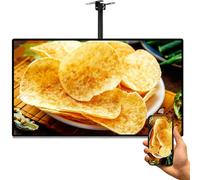 32-Inch Wall Mount Advertising Display, Capacitive Touchscreen Monitor, Android Smart Digital Signage, Built-in Speakers, USB & HDMI Ports for Retail, Restaurants, and Public Spaces