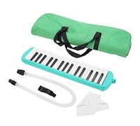 32 Key Professional Grade Tone Organ Mouth Pianos Melodica Bright Keys Anti Slip Points Bag Included Music Enlightenment for Children Lightweight ABS Material (Green)