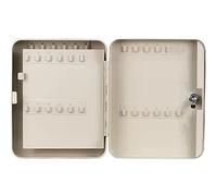 32-Key Wall-Mounted Key Holder - Stylish Beige Keyfor Home & Office Space-Saving Key Cabinet with Large Capacity Easy AccessDesign Ideal for Clutter-Free Living