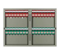 32-Key Wall-Mounted Key Steel Security Box for 24/48/72/96/120 Keys Color-Coded Label Holder Essential Nasal Hair Trimmer Included.