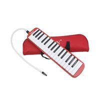 32 Keys Melodica Instrument, Piano Keyboard Melodica with Soft Long Tubes, Short Mouthpieces and Carrying Bag, Protable Melodica Instrument for Home School Show Party