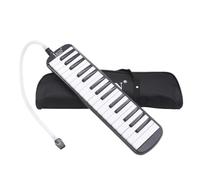 32 Keys Melodica Instrument, Piano Keyboard Melodica with Soft Long Tubes, Short Mouthpieces Bag, Carrying Protable Melo and