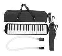 32 Keys Melodica Keyboard, Middle School Piano with Mouthpiece for Musical Performance, Diamonica 32 Keys for Students, Beginners, Music Enthusiasts, (Black)