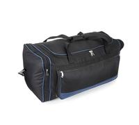 32" Large Holdall Duffle Bag Lightweight Travel Duffel with Strong Zippers & Foldable Luggage Blue 100 Litre