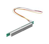 32-LED Audio VU Meter Bar Display Module for Music Sound Level Analysis - 24 Green + 8 Red Segments, Adjustable Rise/Fall Speed & Peak Hold, AGC M