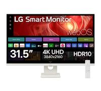 LG SMART Monitor 32U721SA-W, 4K UHD VA 32 inch, 60Hz, 5ms GtG, HDR10, Wi-Fi, Bluetooth, Home office - Remote Desktop, Airplay, webOS smart apps with remote, Speakers, HDMI, USB-C, White