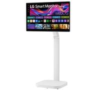 32” LG Smart Monitor Swing, 4K IPS Touch Display, Adjustable Stand with Wheels, webOS, White 32U889SAW