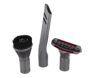 32 mm Non-Original Dyson-Compatible DC14 Steel Stair Tool/ Round Dusting Brush and Crevice Tool Accessory Kit