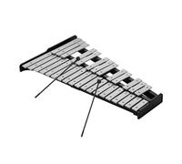 32 Note Xylophone Educational Glockenspiel Wooden Base Solid Aluminum Bars With Mallets Percussion Musical Instrumen