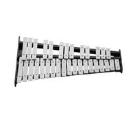 32-Note Xylophone Glockenspiel Wooden Base Solid Aluminum Bars With Mallets Instrument