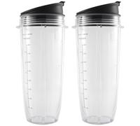 32-Ounce Cup With Sealed Lid Ninja Replacement Parts And ，Compatibie For Nutri Ninja Auto-IQ 1000W And Dual Blender