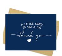 32 Pack 350GSM | Thank You Cards Matching Sealing Stickers with Envelopes | Baby Shower & Wedding Thank You Notes & Cards for Teather,Graduation,Business,Holiday Gifts 3.5x5 inches (Blue Heart A)