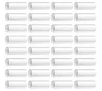 32 Pack Greenhouse Clips, White PVC Pipe Clamps for Row Covers, Bird Netting, Cold Frames and Shed Film Fixing