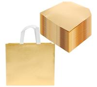 32 Pack Reusable Gift Bags with Handle, Glitter Party Bags Kit 31.5x27.5x12.5cm Stylish Glossy Tote Bag, Non-Woven Goodie Bag for Birthday Party Favor Shopping Grocery Bridesmaids Wedding(32*28*12cm)