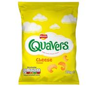( 32 Pack ) Walkers Quavers Light Curly Potato Snack Cheese Flavour 20g