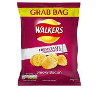 ( 32 Pack ) Walkers Smoky Bacon Flavour Crisps 50g