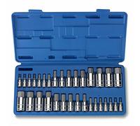 32 PC MASTER ALLEN WRENCH BIT KIT HEX KEY FOR RATCHET SOCKET TOOL SAE METRIC SET by Sockets