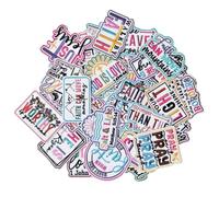 32 Pcs Bible Scripture Embroidered Patch Sew on/Iron on Color English Letters Badge Embroidery Emblem Patches Sewing Applique Decoration Accessory for Clothes,Jeans,Backpacks,Jacket,Vest,T-Shirt,Hats