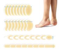 32 Pcs Blister Gel Guard, Blister Plasters Invisible Hydrocolloid Gel, Waterproof Blister Protector Feet Blister Cushion Plaster, for Fingers Toes Forefoot Heel Protector, 4 Sizes