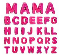 32 Pcs Chunky Bubble Letter Beads, Large Letter Beads for Keychain