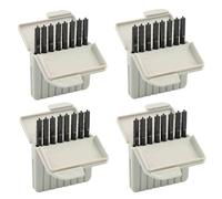 32 Pcs Hearing Aid Filters, Hearing Aid Accessories, Grey Wax Guards Compatible with Phonak, Widex & Unitron, Replacement Ear Wax Guard Filters