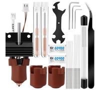 32 Pcs K1C Ceramic Heating Block Kit, 3D Printer Accessories Quick-Swap Nozzle Swap Nozzle Supports 300°C High Temperature, 600 mm/s High Flow with Alloy Spanner and Cleaning Needle for K1/K1 Max/K1C