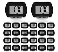32 Pcs Pedometer for Walking Steps and Miles Simple Pedometer Clip on with Large Digital Display Portable LCD Step Counter Bulk Gift for Women Men Adults