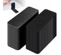 32 PCS Rug Gripper, Anti-Slip Carpet Grips 30 * 100mm, Washable Reusable Vacuum Tech Rug Stickers for Wooden & Hard Floors, All Rug Types & Sizes