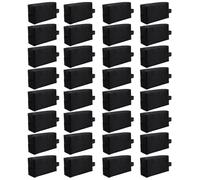 32 Pcs Travel Toiletry Bag for Men Women Bulk Large Water Resistant Shaving Bag Hanging Cosmetic Bag Makeup Travel Pouch Foldable Toiletry Organizer Birthday/Dad/Teacher/Graduation Gifts(32, Black)