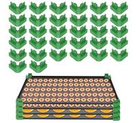 32 Pcs Tray Stacker, Freeze Dryer Tray Stacking Holder Dried Food Storage Dishwasher Safe for Home Kitchen,Freeze Dryer Baking Sheet Stacker(green)