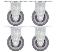 (32 pcs) vidaXL Fixed Casters Trolley Moving Wheels Furniture Caster Trolley Caster