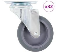 (32 pcs) vidaXL Swivel Casters Trolley Moving Wheels Furniture Caster Trolley Caster