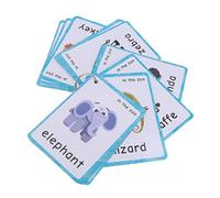 32 Pcs wild animals flashcards|Preschool Educational Learning Toys & Learning Picture Word Flashcards(English word learning cards),12x9cm