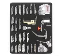 32-Piece Presser Foot Set for Sewing Machine, Multifunctional Accessory Kit with Blind Stitch, Zipper, Overlock & Ruler Feet, Compatible with Models