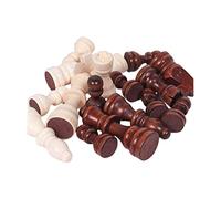32 Piece Wood Chess Pieces Set 1 Inch Replacement International Chess Game Toy for Kids Children Educational Interactive Gift